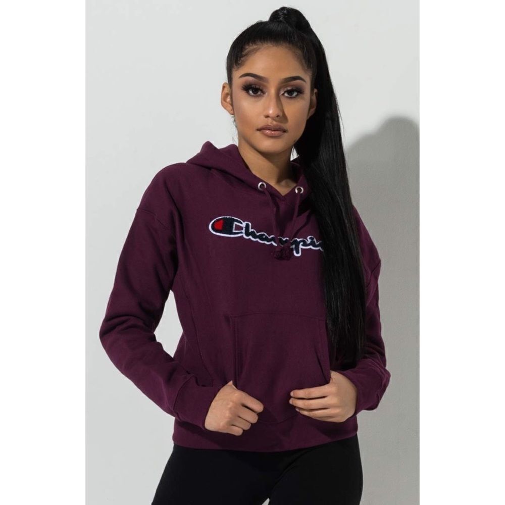 CHAMPION REVERSE WEAVE HOODIE CHENILLE LOGO